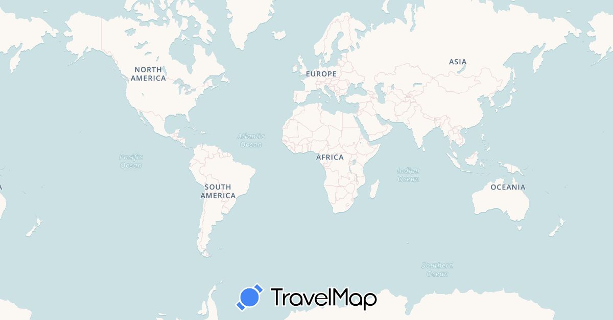 TravelMap itinerary: driving, bus, plane, train, hiking, boat in Bahamas, Belize, Canada, Colombia, Costa Rica, Dominican Republic, Ecuador, Spain, France, Guadeloupe, Guatemala, Jamaica, Martinique, Mexico, Panama, Puerto Rico, Portugal, United States (Europe, North America, South America)